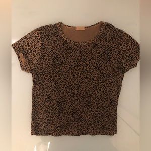 Brandy Melville Cheetah Tee